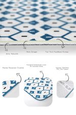 - PaspasTakimi-2li-Set1588-Gorsel-3 - Realhomes 2'li Set Mavi Zeminde Geometrik Motifli Çizgili Desenli Etnik Motifler Geometrik 2'li Banyo & Mutfak Paspas Takımı Realhomes