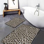 2'li Set Bordo Zeminde Ogea Motifli Morrocan Desenli Geometrik Klasik  2'li Banyo & Mutfak Paspas Takımı Realhomes