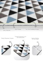 - PaspasTakimi-2li-Set1618-Gorsel-3 - Realhomes  2'li Set Siyah - Mavi Zeminde Üçgen Motifli Geometrik Desenli Geometrik Sade & Şık  2'li Banyo & Mutfak Paspas Takımı Realhomes