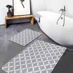 2'li Set Siyah - Bej Zeminde Etnik Motifli Antik Desenli Etnik Motifler Geometrik  2'li Banyo & Mutfak Paspas Takımı Realhomes