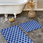 2'li Set   Geometrik Motifli Örme Desenli Geometrik Klasik  2'li Banyo & Mutfak Paspas Takımı Realhomes
