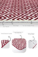 - PaspasTakimi-2li-Set1642-Gorsel-3 - Realhomes  2'li Set Bordo Zeminde Geometrik Motifli Mozaik Desenli Geometrik Sade & Şık  2'li Banyo & Mutfak Paspas Takımı Realhomes