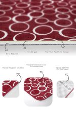 - PaspasTakimi-2li-Set1643-Gorsel-3 - Realhomes  2'li Set Bordo Zeminde İskandinav Motifli Ok Desenli Geometrik Klasik  2'li Banyo & Mutfak Paspas Takımı Realhomes