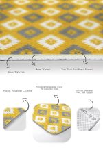 - PaspasTakimi-2li-Set1661-Gorsel-3 - Realhomes 2'li Set Gri - Sarı Zeminde Etnik Motifli Geometrik Desenli Geometrik Sade & Şık 2'li Banyo & Mutfak Paspas Takımı Realhomes