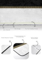 - PaspasTakimi-2li-Set1668-Gorsel-3 - Realhomes 2'li Set Siyah - Gold Zeminde Geometrik Motifli Klasik Desenli Geometrik Sade & Şık 2'li Banyo & Mutfak Paspas Takımı Realhomes