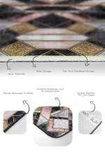 - PaspasTakimi-2li-Set1670-Gorsel-3 - Realhomes 2'li Set Abstract Zeminde Modern Motifli Mermer Desenli Geometrik Modern 2'li Banyo & Mutfak Paspas Takımı Realhomes