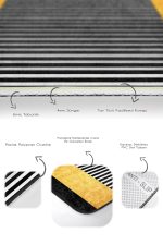 - PaspasTakimi-2li-Set1680-Gorsel-3 - Realhomes  2'li Set Gold - Siyah Zeminde Modern Sanat Motifli Altın Desenli Geometrik Modern  2'li Banyo & Mutfak Paspas Takımı Realhomes