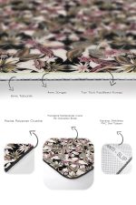 - PaspasTakimi-2li-Set1688-Gorsel-3 - Realhomes  2'li Set Siyah Zeminde Floral Motifli Çiçek Desenli Floral Sade & Şık  2'li Banyo & Mutfak Paspas Takımı Realhomes