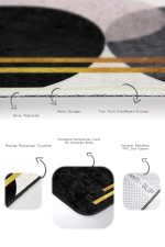 - PaspasTakimi-2li-Set1690-Gorsel-3 - Realhomes  2'li Set Siyah - Beyaz Zeminde Modern Motifli Boho Desenli Bohem Geometrik  2'li Banyo & Mutfak Paspas Takımı Realhomes