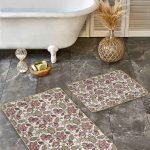 2'li Set Düz Renk Siyah 2'li Banyo & Mutfak Paspas Takımı Realhomes