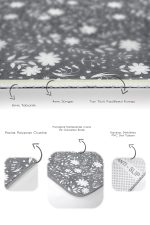 - PaspasTakimi-2li-Set1692-Gorsel-3 - Realhomes 2'li Set Gri - Beyaz Zeminde Yaprak Motifli Floral Desenli Floral Sade & Şık 2'li Banyo & Mutfak Paspas Takımı Realhomes