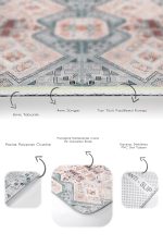 - PaspasTakimi-2li-Set1700-Gorsel-3 - Realhomes  2'li Set Pastel Zeminde Kanvas Motifli Etnik Desenli Klasik Etnik Motifler  2'li Banyo & Mutfak Paspas Takımı Realhomes