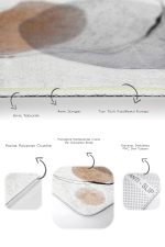 - PaspasTakimi-2li-Set1711-Gorsel-3 - Realhomes 2'li Set Gri - Bej Zeminde Kanvas Motifli Soyut Yağlıboya Desenli Bohem Klasik 2'li Banyo & Mutfak Paspas Takımı Realhomes