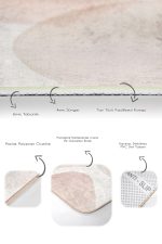 - PaspasTakimi-2li-Set1713-Gorsel-3 - Realhomes  2'li Set Krem - Kahverengi Zeminde Bohem Motifli Modern Sanat Desenli Bohem Sade & Şık  2'li Banyo & Mutfak Paspas Takımı Realhomes