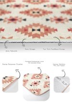 - PaspasTakimi-2li-Set1717-Gorsel-3 - Realhomes  2'li Set Krem - Kahverengi Zeminde Etnik Motifli Art Deco Desenli Etnik Motifler Geometrik  2'li Banyo & Mutfak Paspas Takımı Realhomes