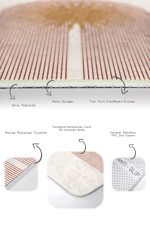 - PaspasTakimi-2li-Set1720-Gorsel-3 - Realhomes  2'li Set Beyaz - Krem Zeminde Mistik Motifli Bohem Desenli Geometrik Bohem  2'li Banyo & Mutfak Paspas Takımı Realhomes