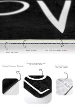 - PaspasTakimi-2li-Set1727-Gorsel-3 - Realhomes 2'li Set Siyah Zeminde Yazı Motifli Love Desenli Sade & Şık Klasik 2'li Banyo & Mutfak Paspas Takımı Realhomes