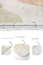 - PaspasTakimi-2li-Set1733-Gorsel-3 - Realhomes  2'li Set Gold – Krem Zeminde Kanvas Motifli Boyama Desenli Bohem Klasik  2'li Banyo & Mutfak Paspas Takımı Realhomes