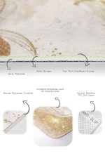 - PaspasTakimi-2li-Set1734-Gorsel-3 - Realhomes  2'li Set Gold - Krem Zeminde Kanvas Motifli Modern Sanat Desenli Bohem Modern  2'li Banyo & Mutfak Paspas Takımı Realhomes