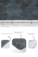 - PaspasTakimi-2li-Set1759-Gorsel-3 - Realhomes 2'li Set Gri - Gold Zeminde Tablo Motifli Abstract Desenli Klasik Sade & Şık 2'li Banyo & Mutfak Paspas Takımı Realhomes