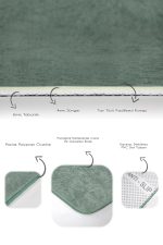 - PaspasTakimi-2li-Set1769-Gorsel-3 - Realhomes 2'li Set Düz Renk Haki 2'li Banyo & Mutfak Paspas Takımı Realhomes