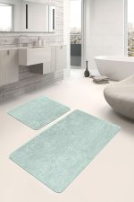 - PaspasTakimi-2li-Set439-Gorsel-5 - Realhomes  2'li Set Düz Renk Mint Yeşili 2'li Banyo & Mutfak Paspas Takımı Realhomes