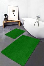 - PaspasTakimi-2li-Set447-Gorsel - Realhomes  2'li Set Düz Renk Yeşil 2'li Banyo & Mutfak Paspas Takımı Realhomes