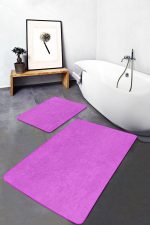 - PaspasTakimi-2li-Set449-Gorsel-4 - Realhomes  2'li Set Düz Renk Açık Pembe 2'li Banyo & Mutfak Paspas Takımı Realhomes