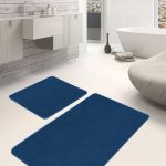 2'li Set Krem Zeminde Antik Motifli Eskitme Desenli Eskitme Motifli Vintage  2'li Banyo & Mutfak Paspas Takımı Realhomes