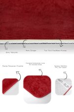 - PaspasTakimi-2li-Set452-Gorsel-3 - Realhomes  2'li Set Düz Renk Bordo 2'li Banyo & Mutfak Paspas Takımı Realhomes