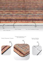 - PaspasTakimi-2li-Set458-Gorsel-3 - Realhomes 2'li Set Bej Zeminde Kilim Motifli Geleneksel Desenli Avangarde Etnik Motifler 2'li Banyo & Mutfak Paspas Takımı Realhomes