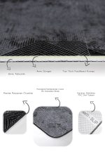 - PaspasTakimi-2li-Set461-Gorsel-3 - Realhomes  2'li Set Siyah - Süme Zeminde Kilim Motifli Eskitme Desenli Geometrik Eskitme Motifli  2'li Banyo & Mutfak Paspas Takımı Realhomes