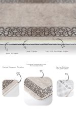 - PaspasTakimi-2li-Set465-Gorsel-3 - Realhomes  2'li Set Krem Zeminde Osmanlı Motifli Art Deco Desenli Geometrik Avangarde  2'li Banyo & Mutfak Paspas Takımı Realhomes