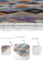 - PaspasTakimi-2li-Set467-Gorsel-3 - Realhomes 2'li Set Renkli Zeminde Soyut Motifli Baklava Desenli Geometrik Sade & Şık 2'li Banyo & Mutfak Paspas Takımı Realhomes