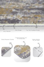 - PaspasTakimi-2li-Set493-Gorsel-3 - Realhomes  2'li Set Sarı ve Gri Zeminde Modern Motifli Antika Desenli Eskitme Motifli Vintage  2'li Banyo & Mutfak Paspas Takımı Realhomes