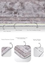 - PaspasTakimi-2li-Set503-Gorsel-3 - Realhomes  2'li Set Bordo Zeminde Eskitme Motifli Çerçeve Desenli Eskitme Motifli Vintage  2'li Banyo & Mutfak Paspas Takımı Realhomes