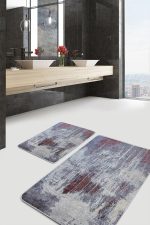 - PaspasTakimi-2li-Set511-Gorsel-1 - Realhomes  2'li Set Renkli Zeminde Halı Motifli Modern Desenli Eskitme Motifli Klasik  2'li Banyo & Mutfak Paspas Takımı Realhomes