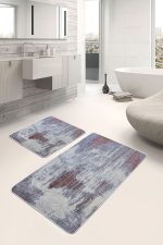 - PaspasTakimi-2li-Set511-Gorsel-4 - Realhomes  2'li Set Renkli Zeminde Halı Motifli Modern Desenli Eskitme Motifli Klasik  2'li Banyo & Mutfak Paspas Takımı Realhomes