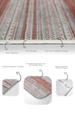 - PaspasTakimi-2li-Set519-Gorsel-3 - Realhomes  2'li Set Renkli Zeminde Kilim Motifli Baklava Desenli Etnik Motifler Vintage  2'li Banyo & Mutfak Paspas Takımı Realhomes