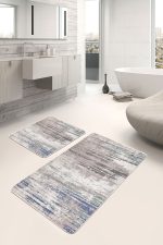 - PaspasTakimi-2li-Set536-Gorsel - Realhomes  2'li Set Düz Zeminde Halı Motifli Çizik Desenli Eskitme Motifli Sade & Şık  2'li Banyo & Mutfak Paspas Takımı Realhomes