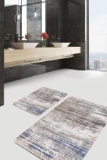 - PaspasTakimi-2li-Set536-Gorsel-4 - Realhomes  2'li Set Düz Zeminde Halı Motifli Çizik Desenli Eskitme Motifli Sade & Şık  2'li Banyo & Mutfak Paspas Takımı Realhomes