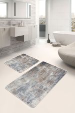 - PaspasTakimi-2li-Set541-Gorsel-5 - Realhomes  2'li Set Krem Zeminde Antik Motifli Eskitme Desenli Eskitme Motifli Klasik  2'li Banyo & Mutfak Paspas Takımı Realhomes