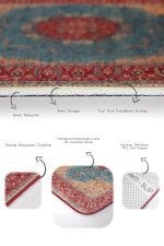 - PaspasTakimi-2li-Set545-Gorsel-3 - Realhomes  2'li Set Kırmızı Zeminde Osmanlı Motifli Uşak Desenli Vintage Avangarde  2'li Banyo & Mutfak Paspas Takımı Realhomes