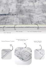 - PaspasTakimi-2li-Set565-Gorsel-3 - Realhomes  2'li Set Gri Zeminde Eskitme Motifli Geometrik Desenli Eskitme Motifli Geometrik  2'li Banyo & Mutfak Paspas Takımı Realhomes