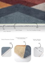 - PaspasTakimi-2li-Set567-Gorsel-3 - Realhomes 2'li Set Geometrik Motifli Örme Desenli Geometrik Klasik 2'li Banyo & Mutfak Paspas Takımı Realhomes