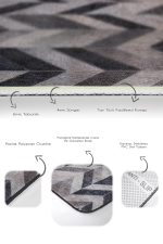 - PaspasTakimi-2li-Set570-Gorsel-3 - Realhomes  2'li Set Krem - Kahverengi Zeminde Patchwork Motifli Kürk Desenli Sade & Şık Klasik  2'li Banyo & Mutfak Paspas Takımı Realhomes