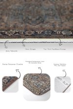 - PaspasTakimi-2li-Set576-Gorsel-3 - Realhomes 2'li Set Kahverengi Zeminde Geleneksel Motifli Uşak Desenli Avangarde Vintage 2'li Banyo & Mutfak Paspas Takımı Realhomes