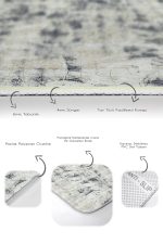 - PaspasTakimi-2li-Set597-Gorsel-3 - Realhomes 2'li Set Gri Zeminde Eskitme Motifli Retro Desenli Eskitme Motifli Floral 2'li Banyo & Mutfak Paspas Takımı Realhomes