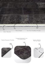 - PaspasTakimi-2li-Set601-Gorsel-3 - Realhomes  2'li Set Kahverengi Zeminde Patchwork Motifli Geleneksel Desenli Vintage Klasik  2'li Banyo & Mutfak Paspas Takımı Realhomes