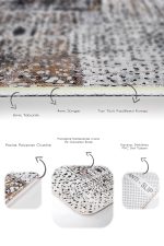 - PaspasTakimi-2li-Set615-Gorsel-3 - Realhomes  2'li Set Siyah - Beyaz Zeminde Guaj Boya Motifli Modern Sanat Desenli Klasik Vintage  2'li Banyo & Mutfak Paspas Takımı Realhomes